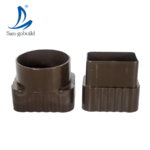Plastic Black Joiner Drain Channel/Canalones PVC Agua De Lluvia PVC Rainwater Collector Roof Rain Gutters