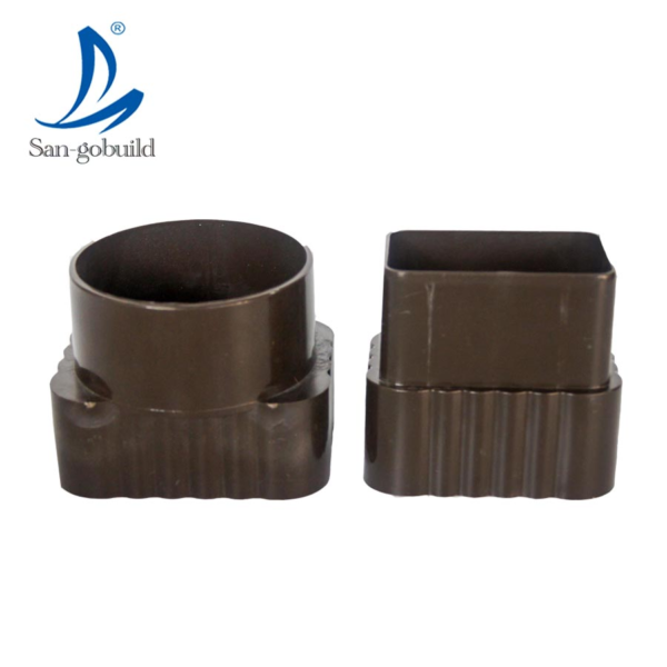 Plastic Black Joiner Drain Channel/Canalones PVC Agua De Lluvia PVC Rainwater Collector Roof Rain Gutters