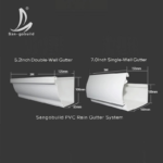 Plastic Rain Water Collector Large Leaf Gutter PVC Pipe