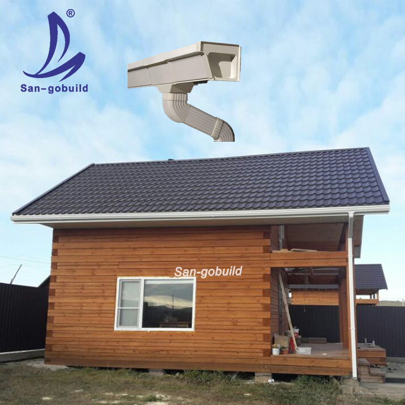Plastic Rain Water Collector Seamless Guttering Decorative Downspouts PVC Calhas Plastic Rain Water Collector Seamless Guttering Decorative Downspouts PVC Calhas
