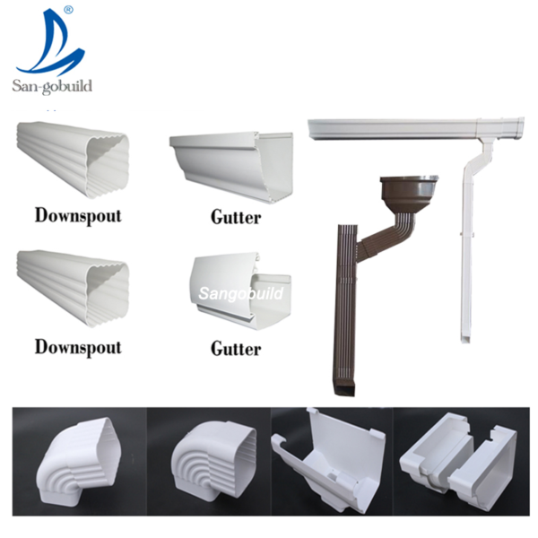 Plastic Roof Gutter Rainwater Pipe Rain Drainage System