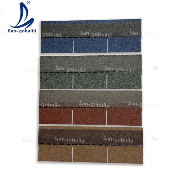 Prefabricated Building 2.6mm Thickness and 1000mm Length Cheap 3 Tab Asphalt Shingles