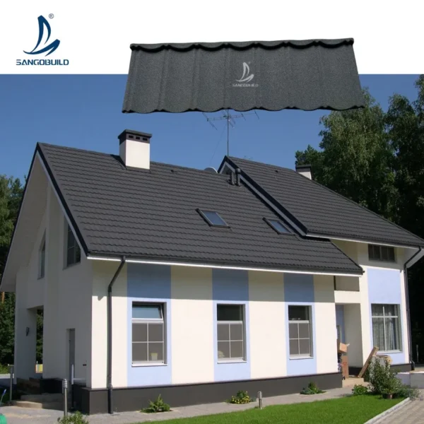 Premium Durable Stone Coated Roof Tiles Luxury Villa Resort Roofing