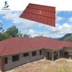 Premium UV Resistant Heat Reflective 50 Year Stone Coated Metal Roof Tiles for African Luxury Villas