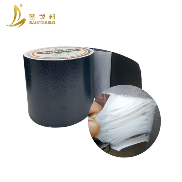 Professional Double-Sided Membrane Waterproof Butyl Rubber Tape Roll Adhesive Insulation Butyl Tape