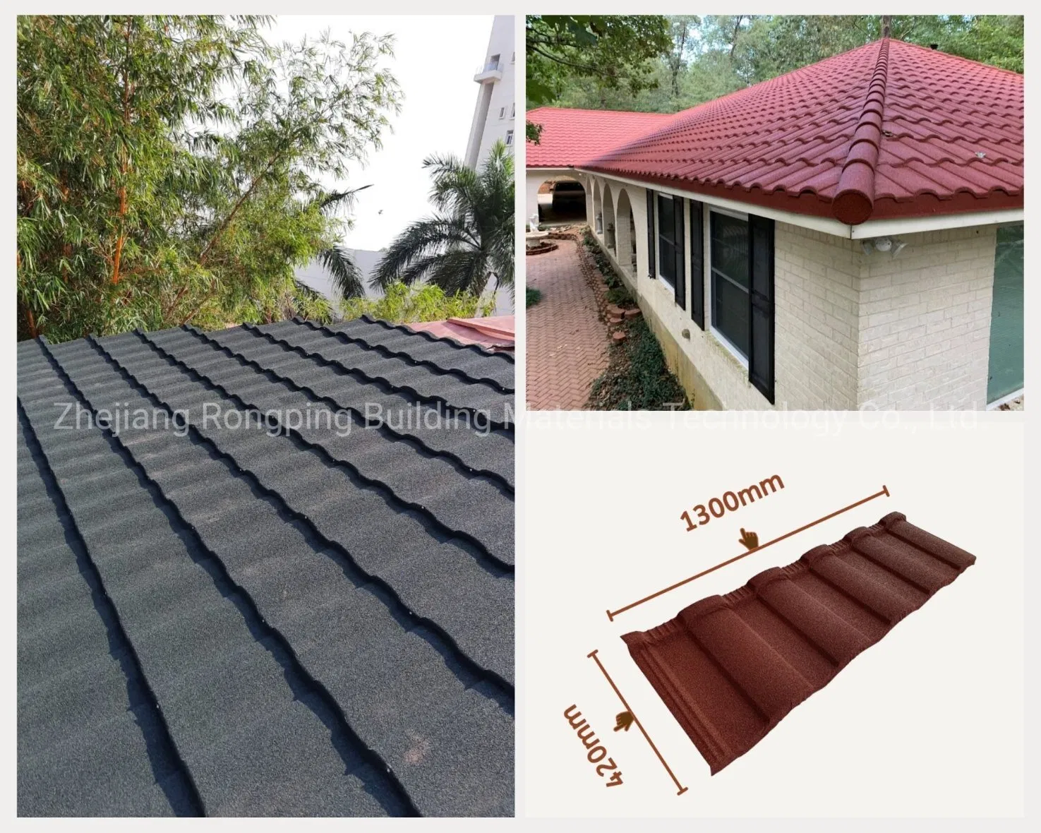 Professional Manufacture Colorful Stone Chips Coated Metal Roofing Tiles Professional Manufacture Colorful Stone Chips Coated Metal Roofing Tiles