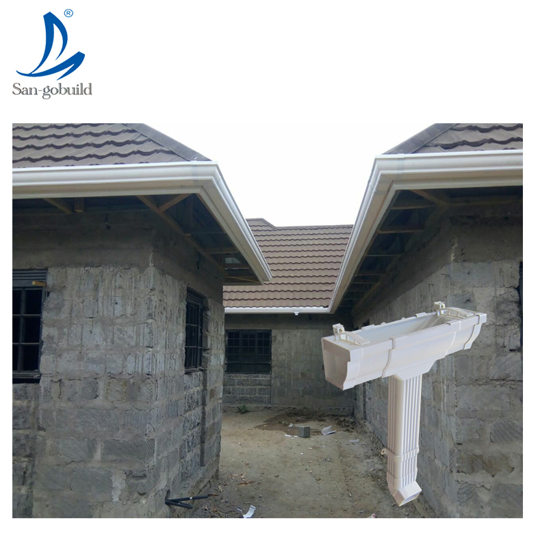 PVC/Aluminum Pipe Clam Fittings/Water Pipe Fittings for White/Ghana PVC Rain Gutters/Rain Water Collectors PVC/Aluminum Pipe Clam Fittings/Water Pipe Fittings for White/Ghana PVC Rain Gutters/Rain Water Collectors