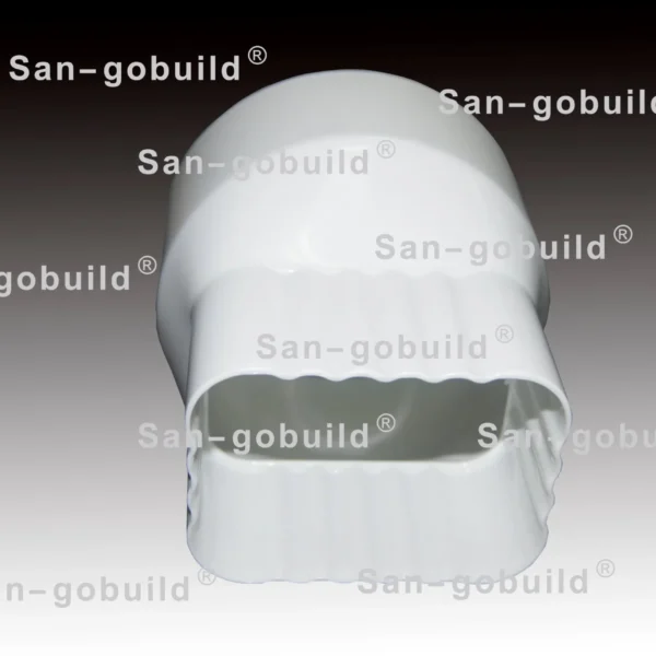 PVC Rain Gutter UV-Resistant Building Material Vinyl Roofing Gutter Drop Outlet