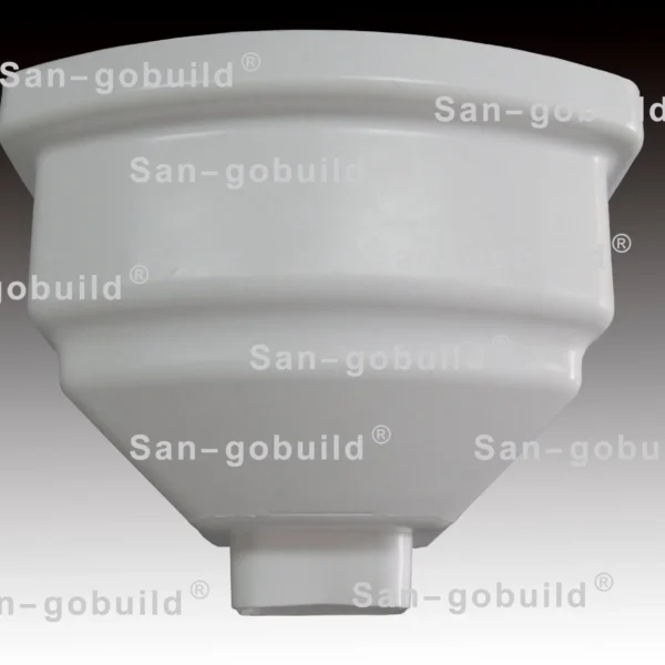 PVC Rain Gutter UV-Resistant Building Material Vinyl Roofing Gutter Drop Outlet