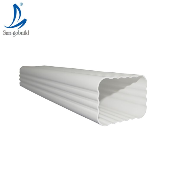 Rain Gutter Africa Building Material 5.2 Inch PVC Resin Rainwater Gutter