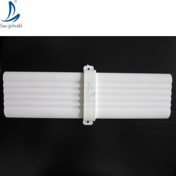 Rain Gutters Drainage Square Shaped Plastic Pipe Plastic PVC Gutter