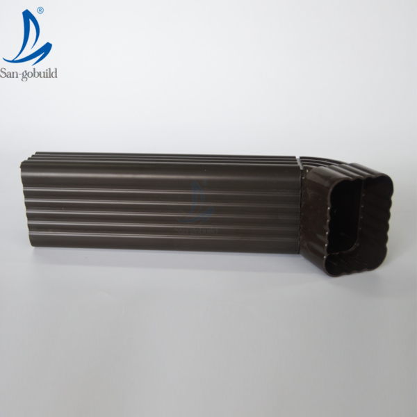 Rainwater Drainage System Colored Vinyl Roofing Gutter Downspout
