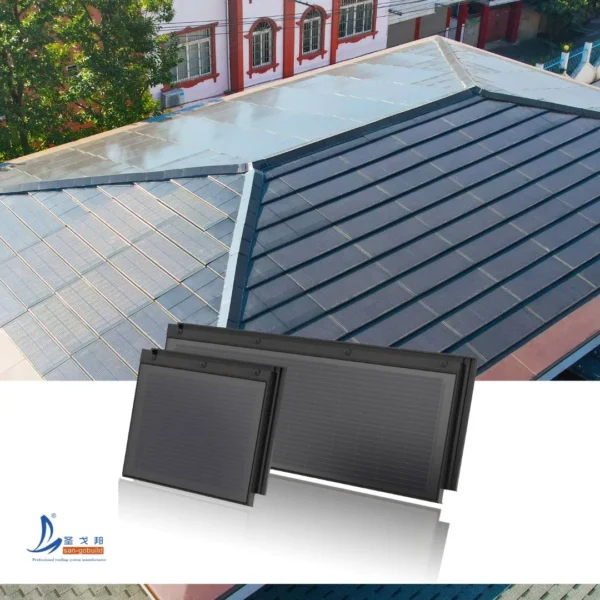 Renewable Energy Photovoltaic Solar Panel Eco-Friendly Building Material Solar Roof Tile