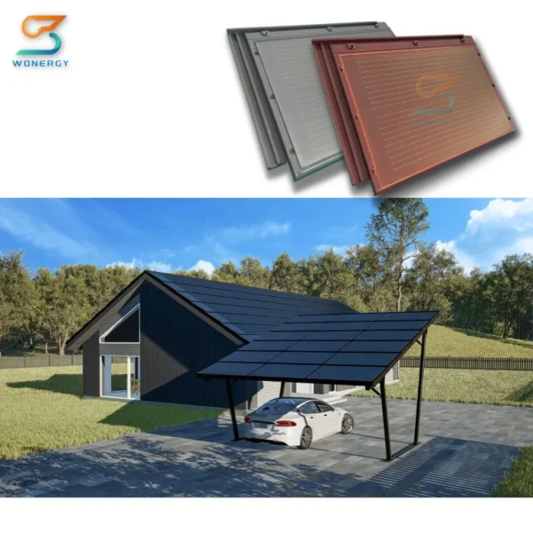 Renewable Solar Energy System Flexible Solar Roof Tiles for Home off Grid