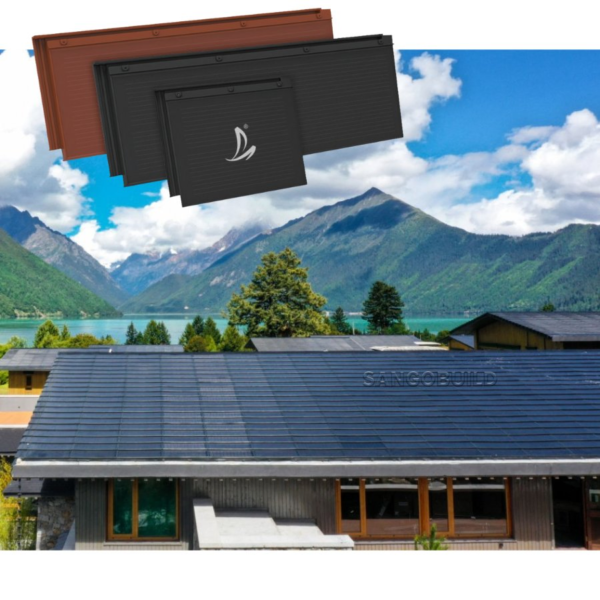 Residential Building Material High Quality Solar Roof Tile Photovoltaic Transparent Solar Panel