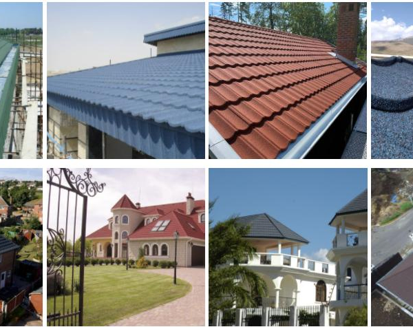 Retail Waterproof Deco Tiles Corrugated Roofing Fire Resistance Stone Coated Roofing Sheet