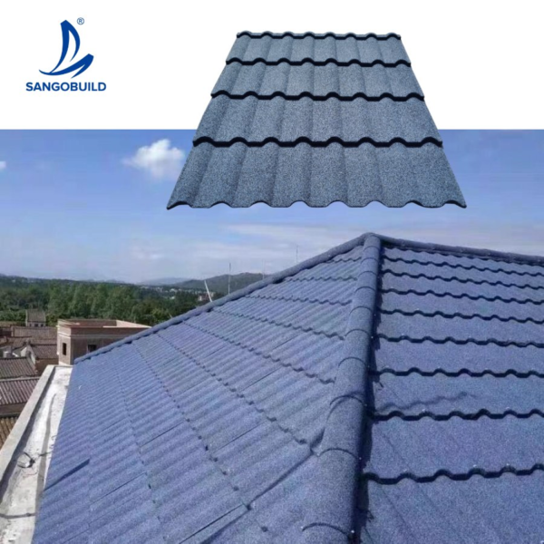 Roman Type Color Stone Coated Roofing Metal Tile, Galvanized Aluminum Steel Panels