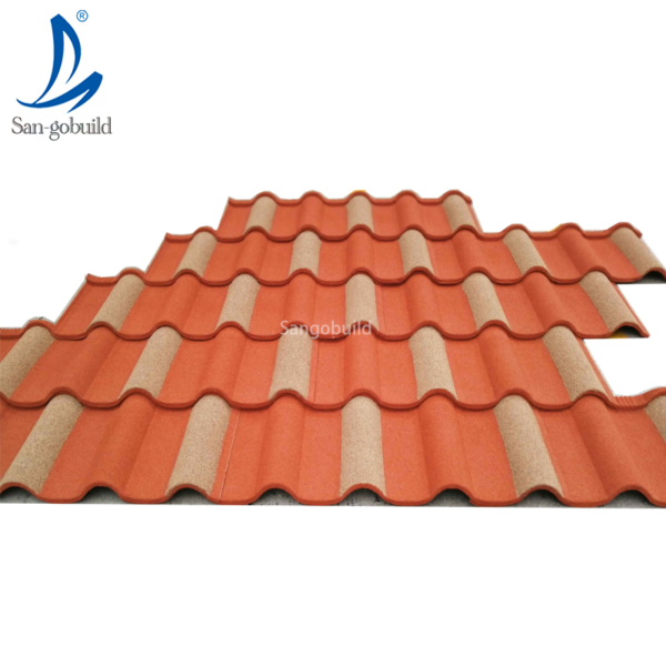 Roman Type Color Stone Coated Roofing Metal Tile, Galvanized Aluminum Steel Panels