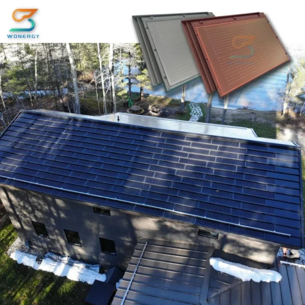 Roof Integrated Solar Panels off Grid Solar Power System Solar Roof Tiles for Home with Battery