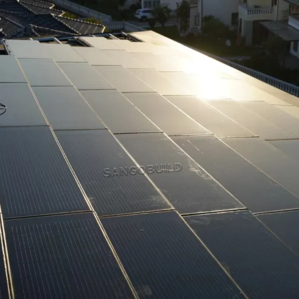 Roof Integrated Solar Roof Tile Roofing Photovoltaic for Residency Hotel Public Facilities Generate Electricity Power