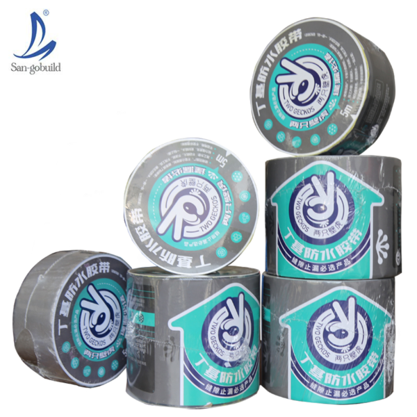 Roof Sealing Materials Aluminum Foil Butyl Rubber Tape Self Adhesive Waterproof Membrane