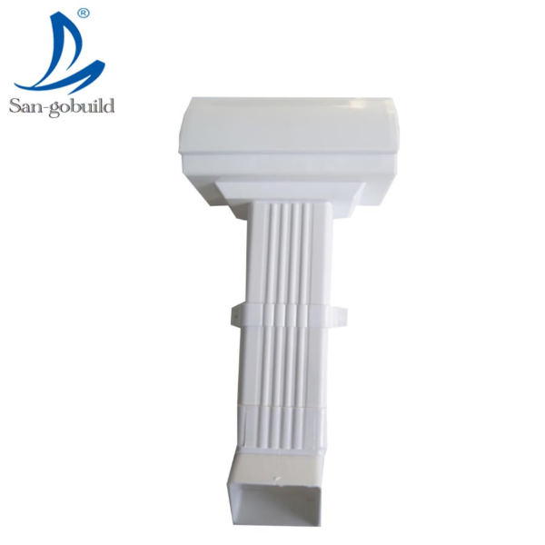 Roofing Drainage System PVC Downspout Fitting Rainwater Gutter
