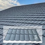 Roofing Material Al-Zinc Colorful Stone Chips Coating Steel Panel Anti Fade Sound Proof Tudor Texture Stone Coated Roof Sheet Tile
