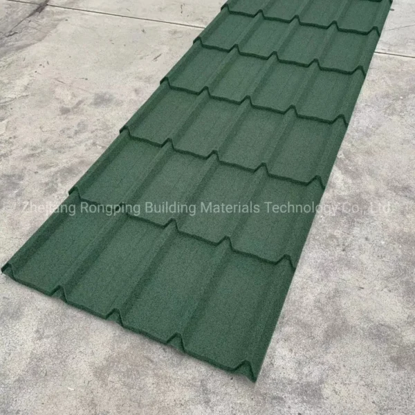 Roofing Material Galvalume Steel Sheet Recyclable Rooftile Construction Stone Coated Roof Tiles