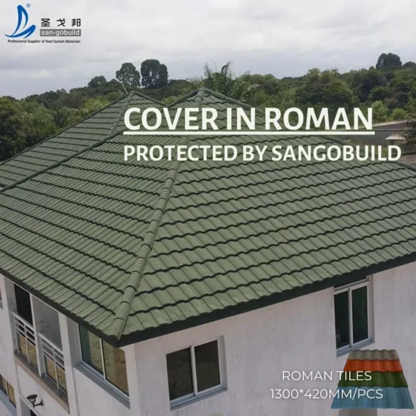 Roofing Material Metal Roof Tile Stone Coated Metals (flat type) Roofing Sheet