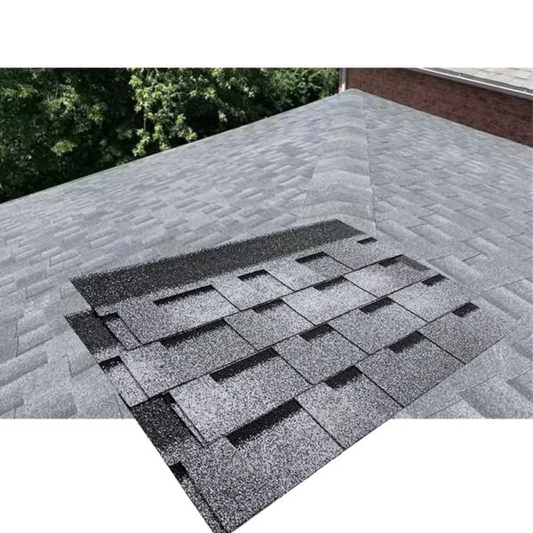 Roofing Materials Waterproof Double Layer Fiber Glass Asphalt Shingle Roofing Tile