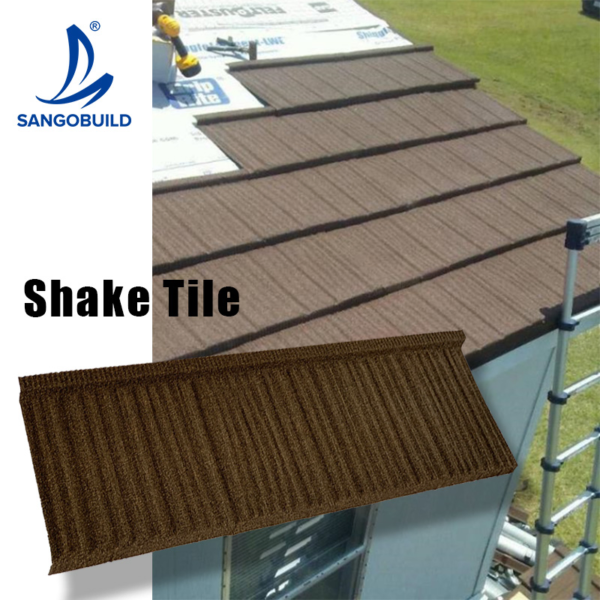 Roofing Sheet Factory Price Shake Tile Steel Material Metal Stone Coated Roofing/Roof Tile