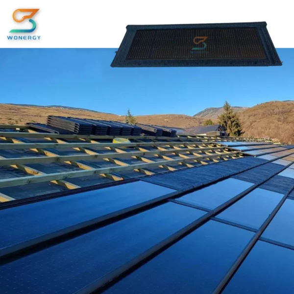 Roofing Tile for House Construction Photovoltaic Solar Panels Friendly Building Materials