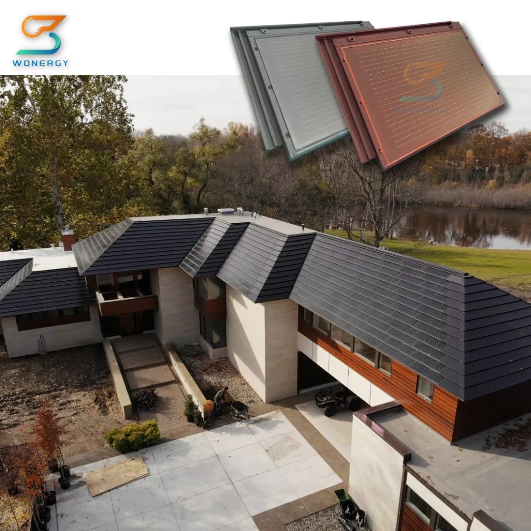 Rooftop Power Generation Household Fireproof and Leak-Proof Photovoltaic Roofing Solar Tiles Rooftop Power Generation Household Fireproof and Leak-Proof Photovoltaic Roofing Solar Tiles
