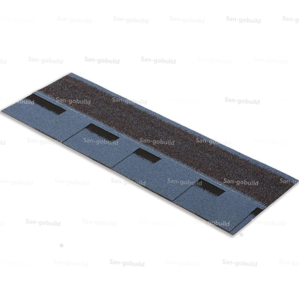 Rubber Double Layer Regular Compost Roof Asphalt Shingles