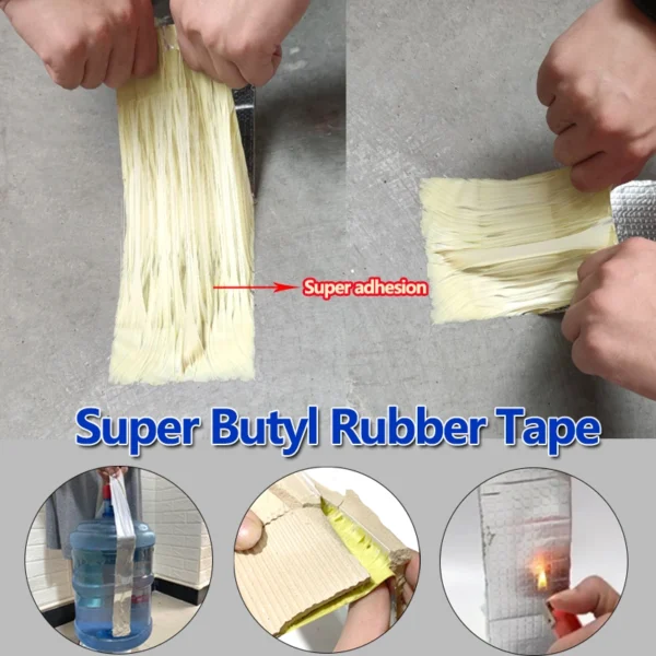 Rubber Plumbing Rubberized Super Repair Aluminum Foil Waterproof Duct Tape for Outdoor