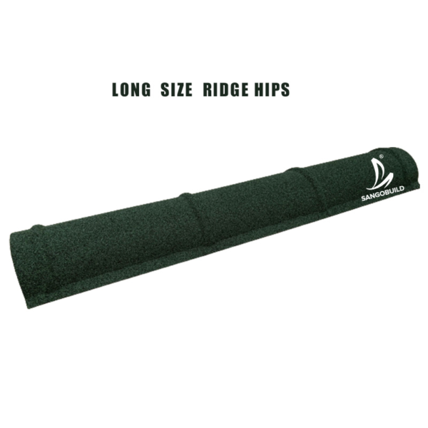 Sand Coated Metal Ridge Caps Long Span Roofing Tiles Color Coated Steel Ridge HIPS Roofing Sheet