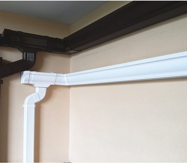 Sangobuild 7K Aluminum Gutter System Factory Price 5.2 Inch PVC Rain Water Gutters