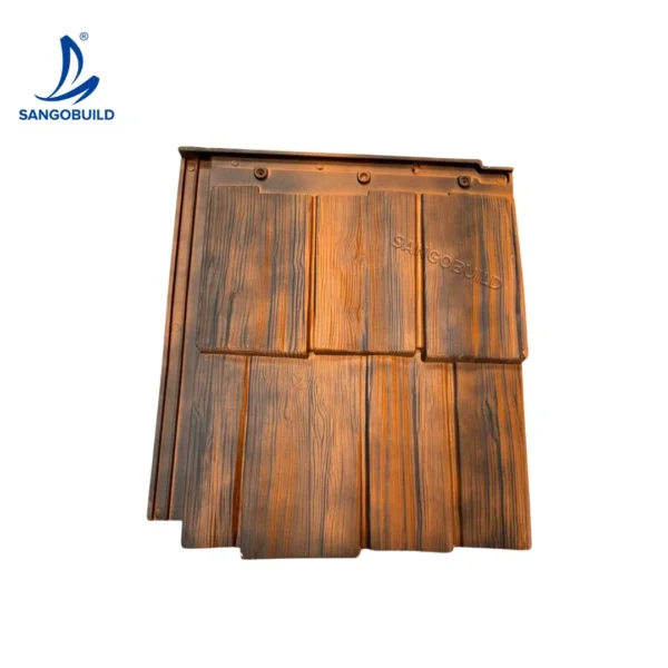 Sangobuild Chinese Antique Shake Roofing Tile Corrugated Metal Stone Coated Roof Tile