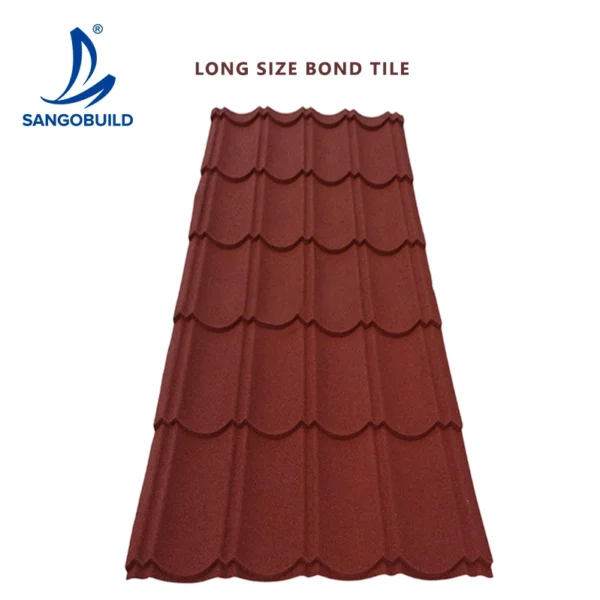 Sangobuild Chinese Long Size Color Metal Roofing Sheets Easy Install Stone Coated Roofing Tile