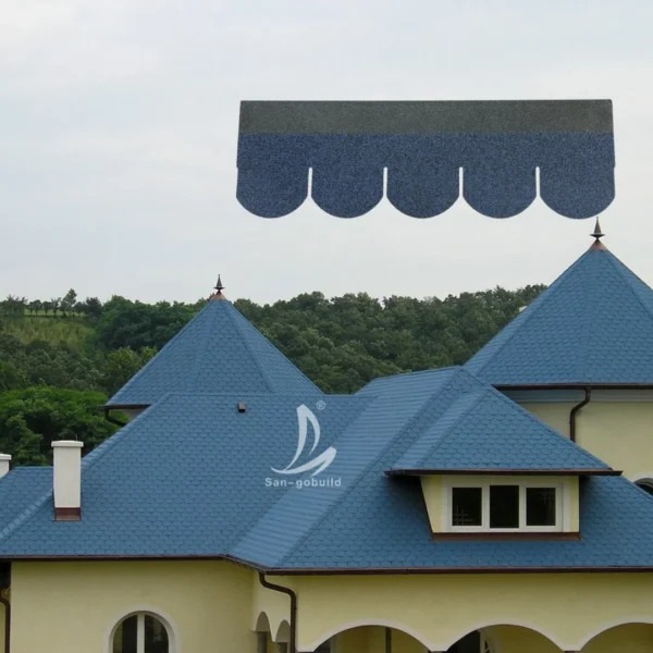 Sangobuild Desert Tan Color Brown Asphalt Shingle for Oman House Building