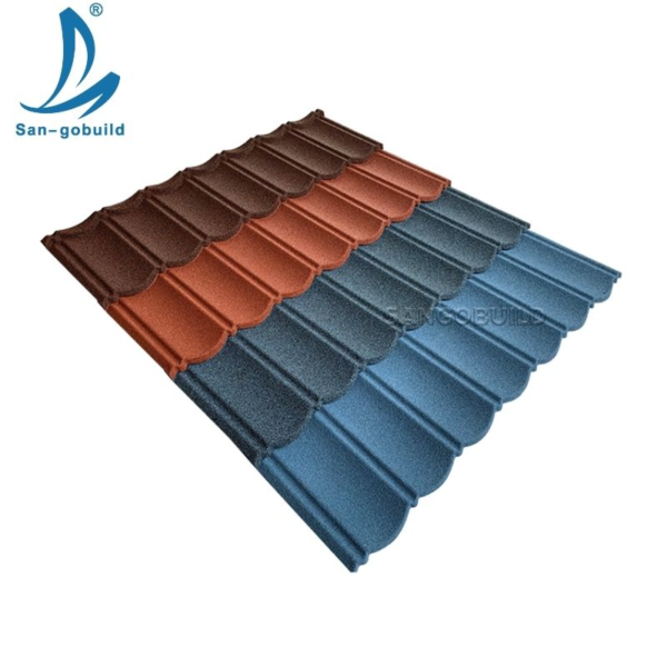 Sangobuild High Quality Color Stone Coated Metal Roofing Tile Sheet Building Material