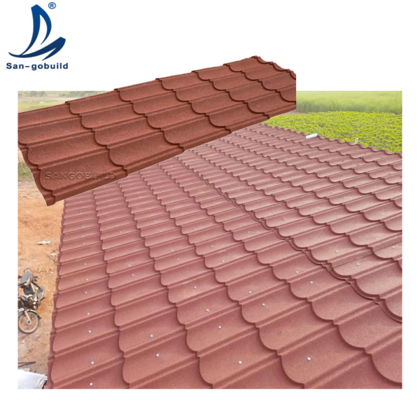 Sangobuild India Slate Roof Materials Sheets Long Span Stone Coated Metal Roofing