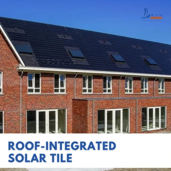 Sangobuild Solar Roof Tile Photovoltaic Building Material Solar Roof Shingle Solar Energy Electricity Power System