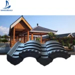 Sangobuild Traditional Temple Roofing Decorative Materials High Polymer Resin Synthetic Roof Tiles