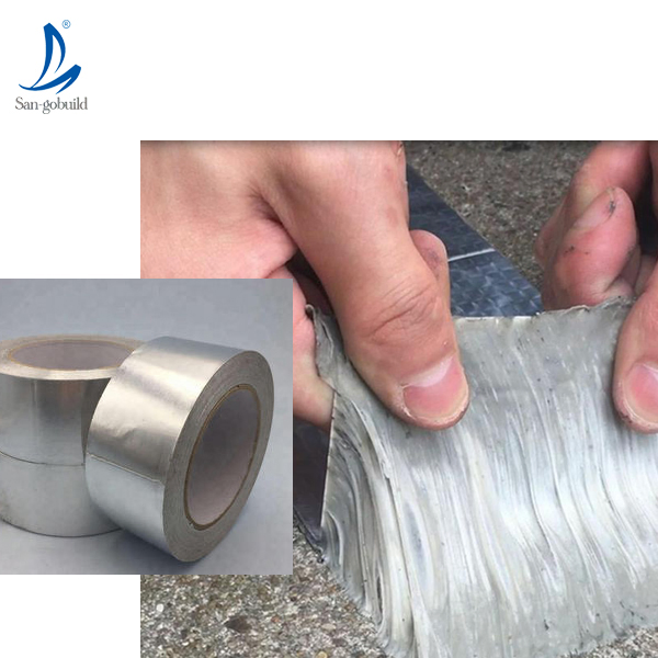 Sangobuild Waterproof Rubber Aluminium Foil Butyl Rubber Tape Sangobuild Waterproof Rubber Aluminium Foil Butyl Rubber Tape