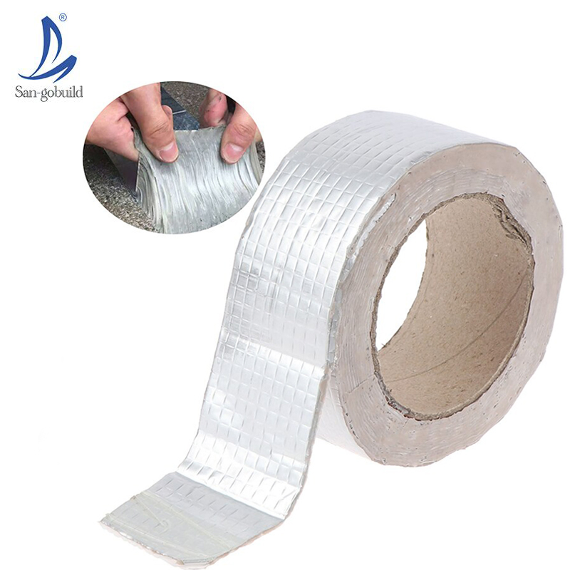 Seal Butyl Roof Tape White Butyl Rubber Aluminium Foil Tape for Sealing Leaks Seal Butyl Roof Tape White Butyl Rubber Aluminium Foil Tape for Sealing Leaks