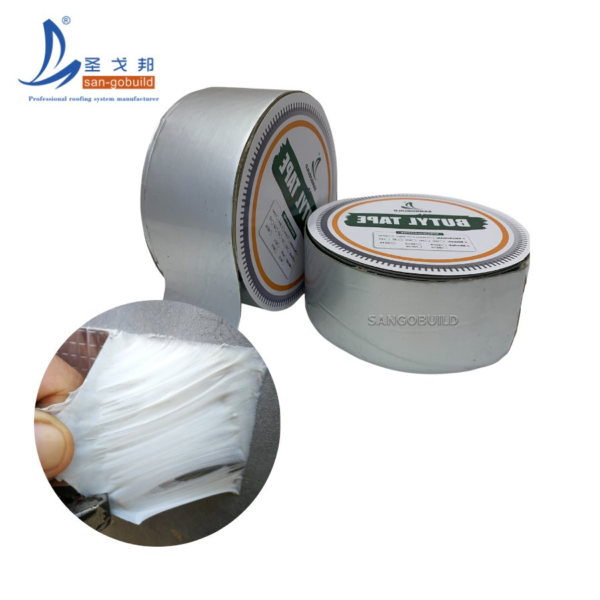 Self-Adhesive Membrane Waterproof Rubber Sealing Roll Aluminum-Foil Butyl Tape for Leakproof Protection