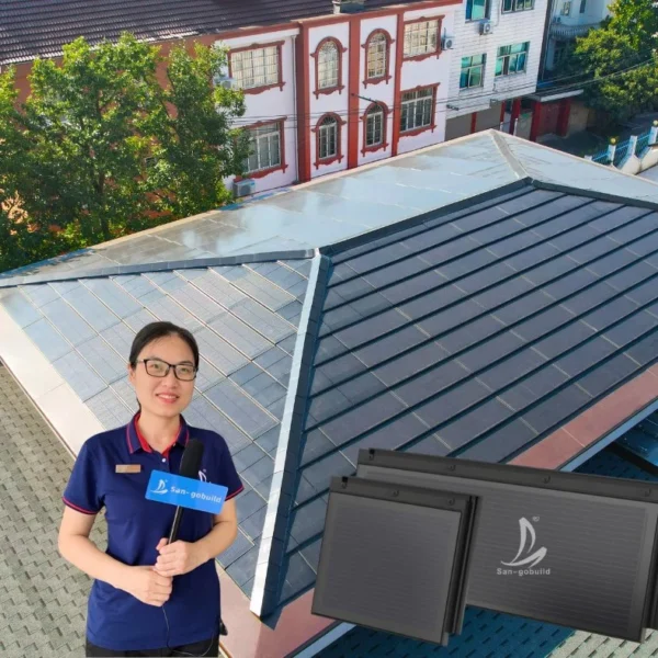 Solar System Complete Photovoltaic Solar Roof Tile Mount Solar PV Module Solar Tile Roof