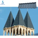 Soundproof Fireproof Waterproof Stone Coated Tejas Zinc Roof Tile