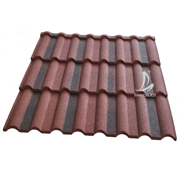 South Africa New High-Level Roofing Materials 0.45mm Az150G/M2 Stone Coated Metal Ibr Roofing Sheets for Public Project